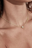 Stolen Girlfriends Club Dahlia's Heart Necklace - Gold