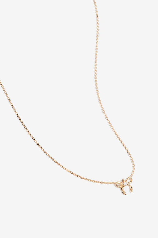 By Charlotte Forever More Bow Necklace - Gold