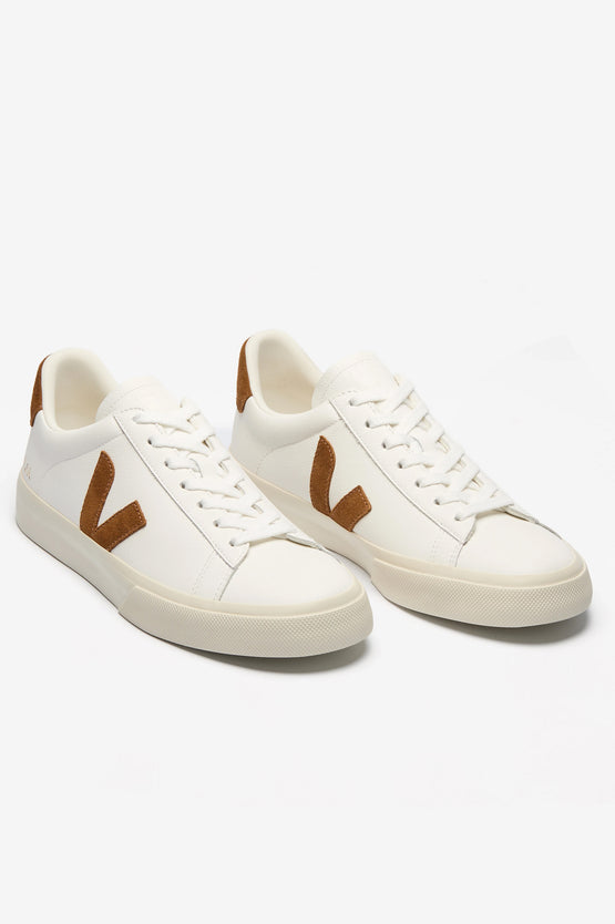 Veja Campo Leather - White Cognac