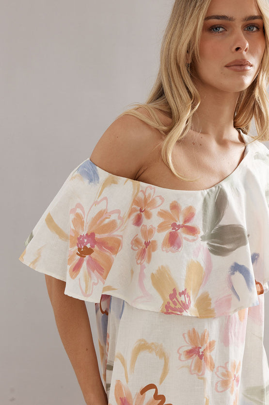 Caitlin Crisp Chloe Gown - Tea Party Floral