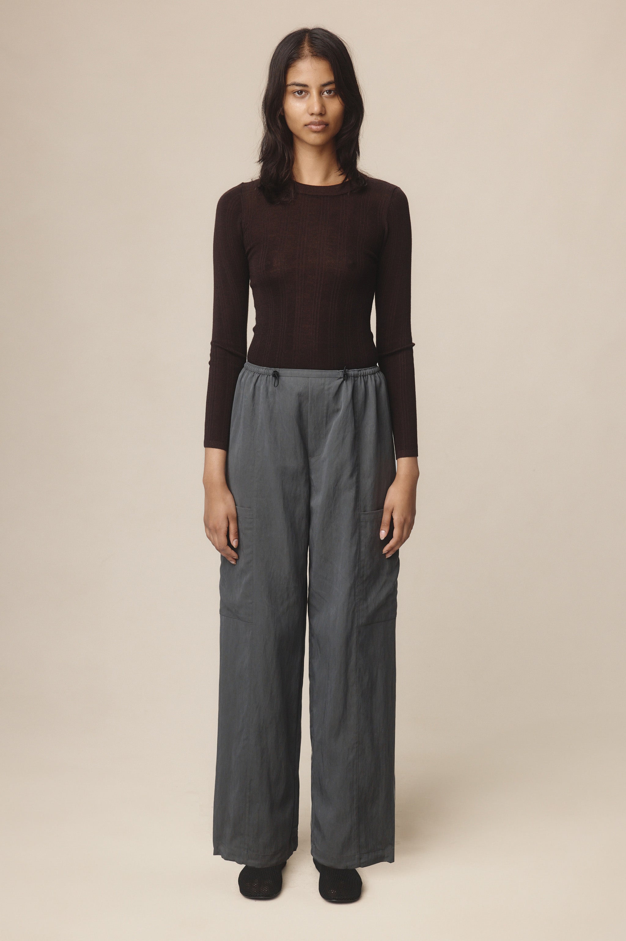Marle Gray Pant - Charcoal