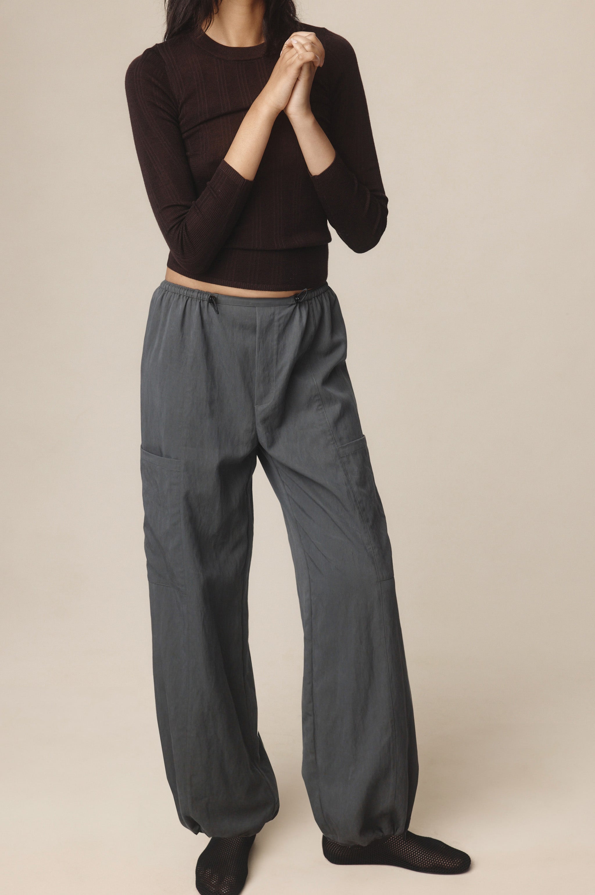 Marle Gray Pant - Charcoal