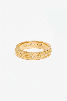By Charlotte Live In Grace Ring - Gold