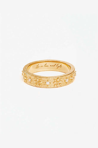 By Charlotte Live In Grace Ring - Gold