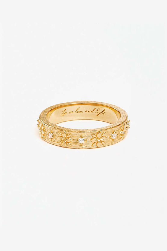 By Charlotte Live In Grace Ring - Gold