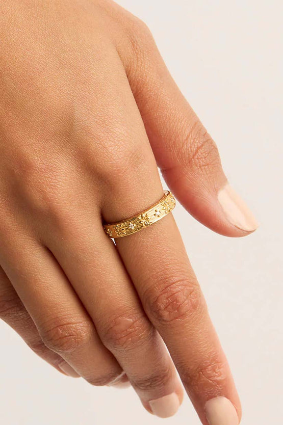 By Charlotte Live In Grace Ring - Gold