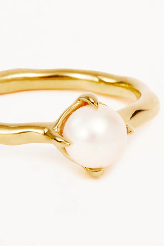 By Charlotte Endless Grace Pearl Ring - Gold
