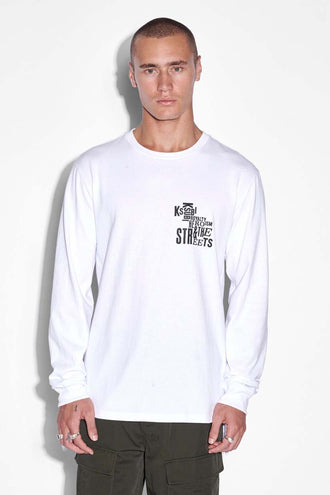 Ksubi Graff Kash LS Tee - White