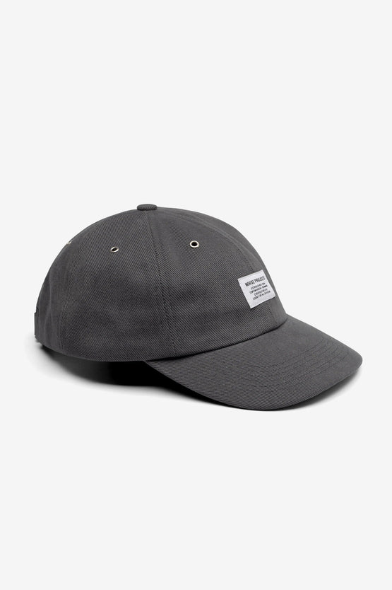 Norse Projects Bull Twill Denim 6-Panel Cap – Graphite