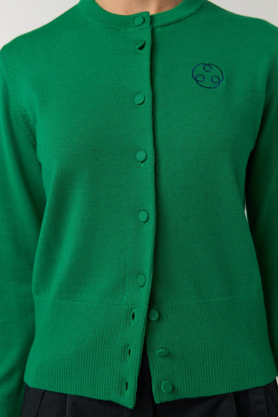 Sylvester Huddle Cardi - Grass Green