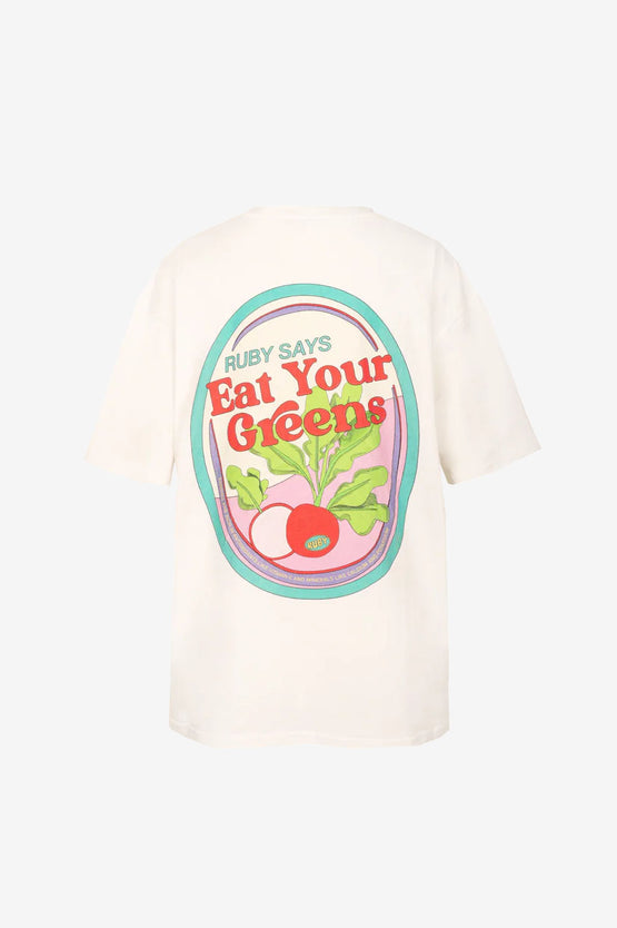 Ruby Eat Your Greens T-Shirt - White
