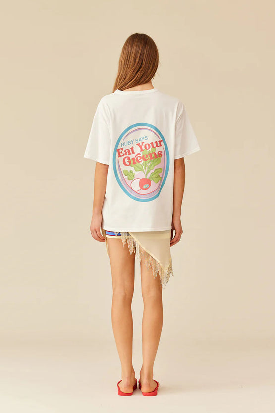 Ruby Eat Your Greens T-Shirt - White