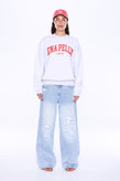 Ena Pelly Mila Oversized Sweater - White Marle