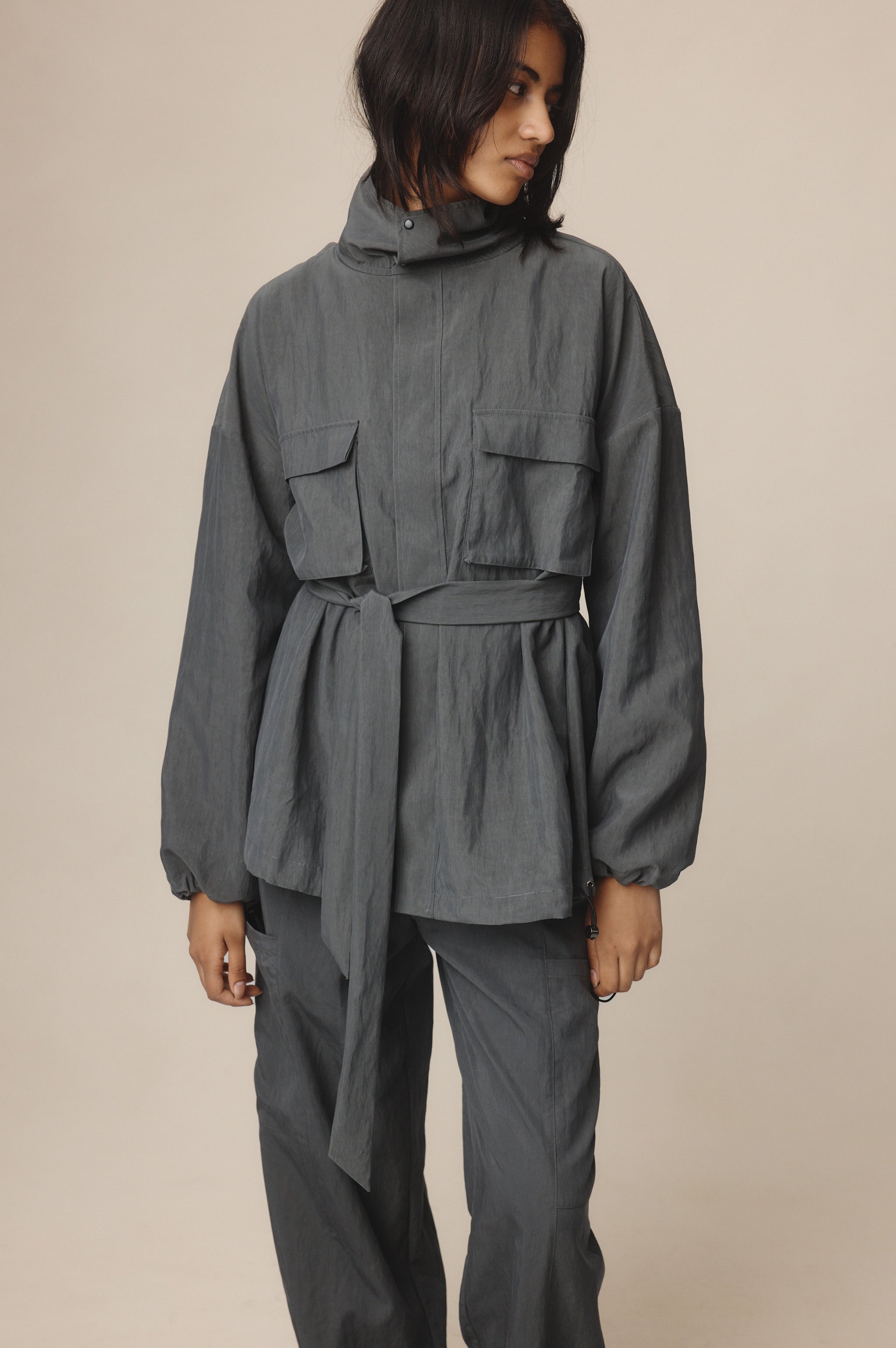 Marle Gray Jacket - Charcoal