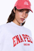 Ena Pelly Mila Oversized Sweater - White Marle