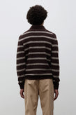 Norse Projects Gudme Baby Alpaca Stripe Polo – Delicioso Brown