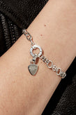 Stolen Girlfriends Club Guitar Pic Charm - Silver
