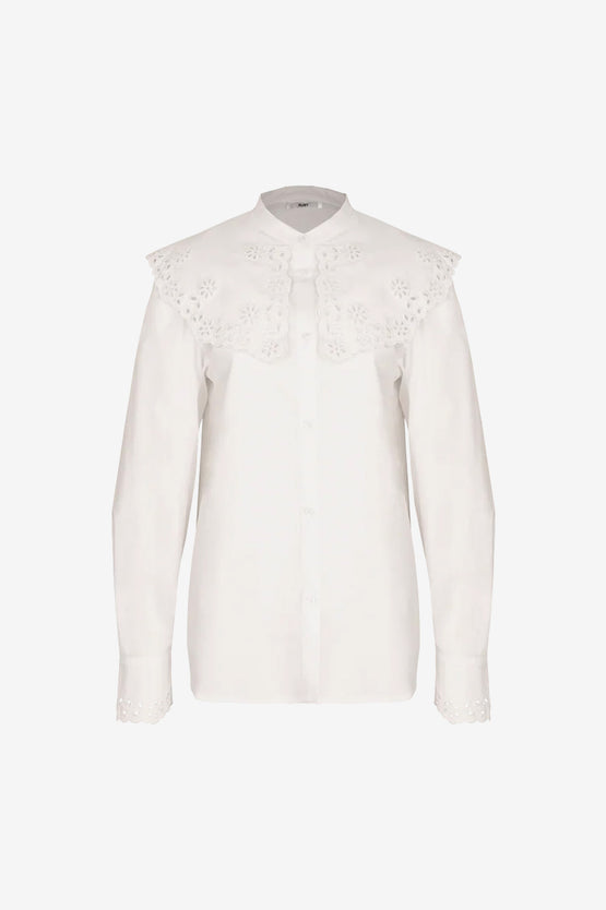 Ruby Greta Broderie Shirt - White