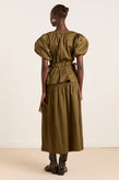 Damson Madder Hadley Blouse - Olive Satin
