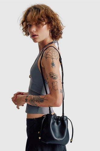 Brie Leon Halle Crossbody - Black