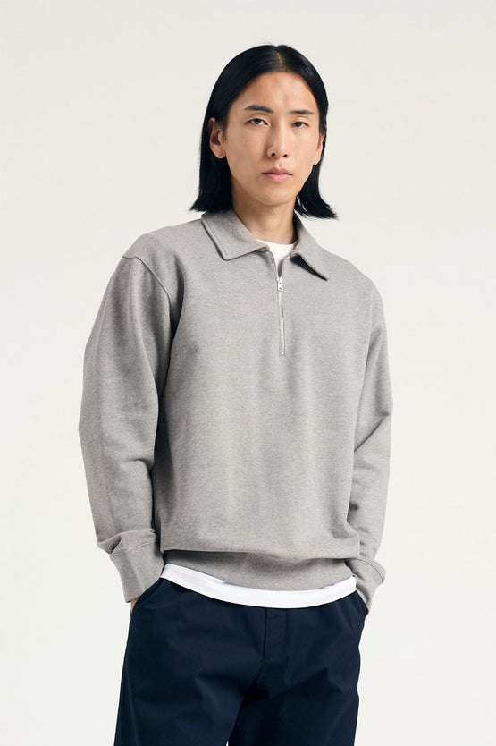 Norse Projects Standard Zip Sweat - Grey