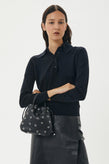 Brie Leon Halle Eyelet Bag - Black