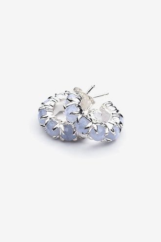 Stolen Girlfriends Club Halo Cluster Earring - Blue Lace Agate