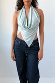 Peachy Den Blanche Halter Top - Mist