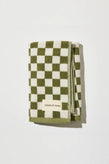 House Of Nunu Hand Towel - Olive Green Check