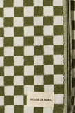 House Of Nunu Hand Towel - Olive Green Check