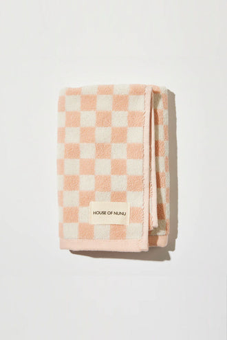 House Of Nunu Hand Towel - Pink Check