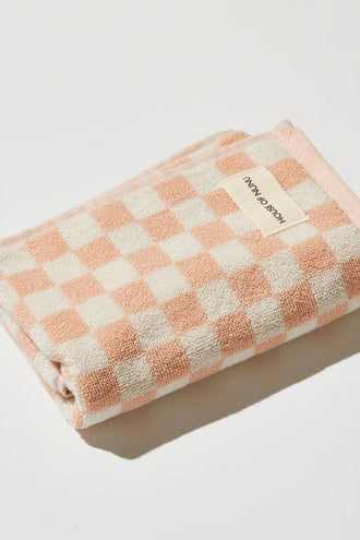 House Of Nunu Hand Towel - Pink Check