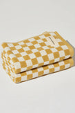 House Of Nunu Hand Towel - Yellow Check