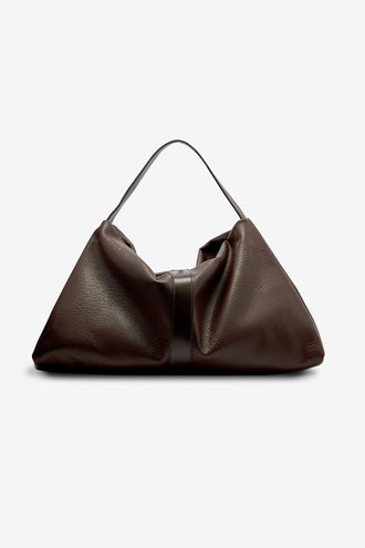 Brie Leon Harlow Slouch Tote Bag - Chocolate Nappa