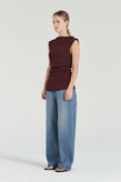 Friends With Frank Harlow Top - Burgundy