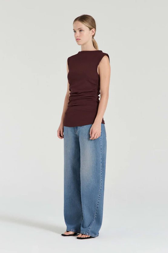 Friends With Frank Harlow Top - Burgundy