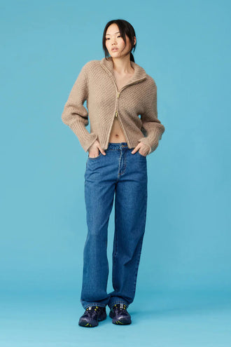 Ruby Matilda Zip Cardigan - Hazel