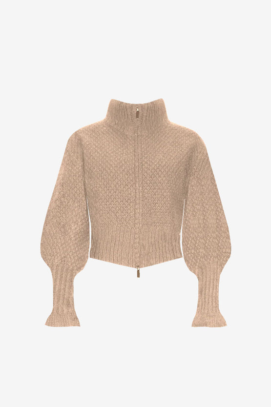Ruby Matilda Zip Cardigan - Hazel