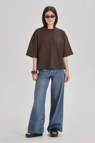 Commoners Heavy Boxy Tee - Cocoa