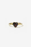 Meadowlark Heart Jewel Ring - Gold Thai Garnet