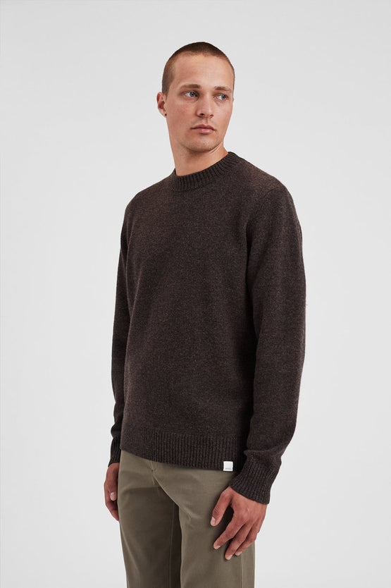 Norse Projects Standard Merino Lambswool Sweater - Heartland Brown
