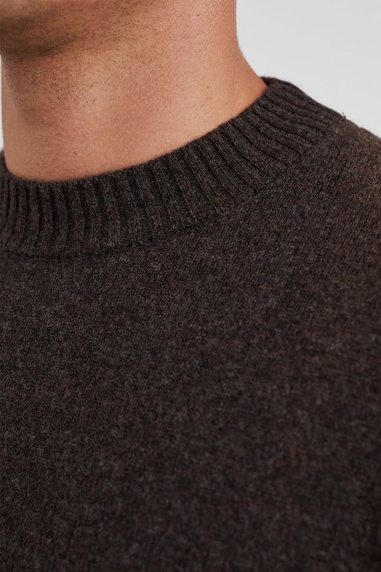 Norse Projects Standard Merino Lambswool Sweater - Heartland Brown