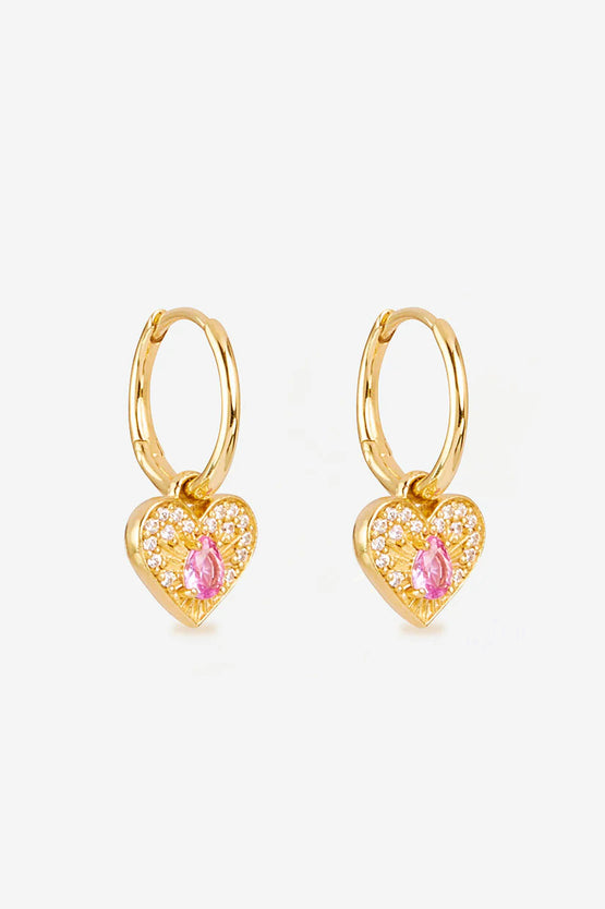 By Charlotte Connect With Your Hearts Hoops - Gold