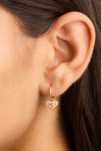 By Charlotte Connect With Your Hearts Hoops - Gold