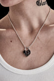 Stolen Girlfriends Club Crooked Heart Necklace - Silver/Cola