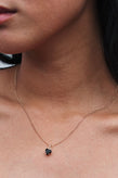 Meadowlark Heart Jewel Necklace - 23K Gold Thai Garnet