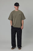 Just Another Fisherman Heavy Shore Tee - Khaki Stripe