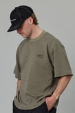 Just Another Fisherman Heavy Shore Tee - Khaki Stripe