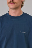 Just Another Fisherman Script Heavy Shore Tee - Navy