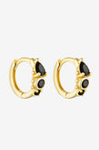 Porter Jewellery Heirloom Huggies - Gold/Onyx